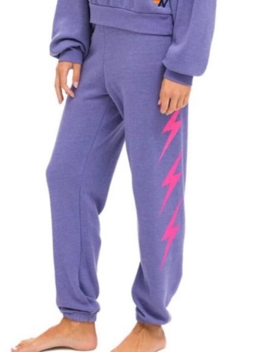 Aviator Nation BOLT 4 SWEATPANTS - LAVENDER // NEON PINK
M